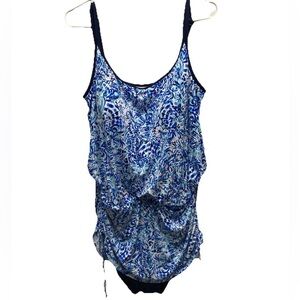 Longitude bathing suit women's size 16 bathing suit one piece modest